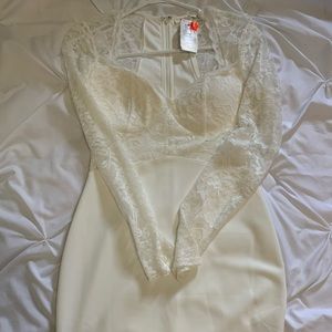 Cream lace dress